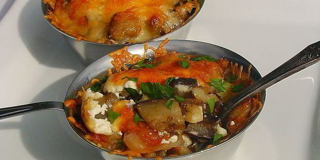 Рецепт баклажанового жульена