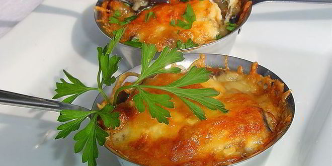 Рецепт баклажанового жульена