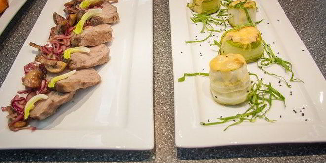 Рецепт рулетиков из цукини с жульеном