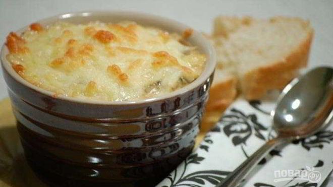 Рецепт жульена грибного со сметаной