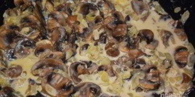 Рецепт жульена грибного со сметаной