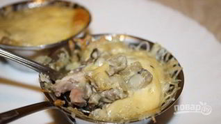 Рецепт Жульена из курицы и грибов