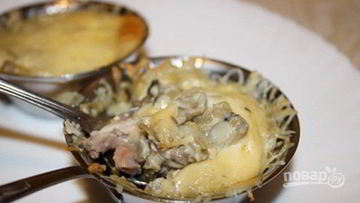 Рецепт Жульена из курицы и грибов