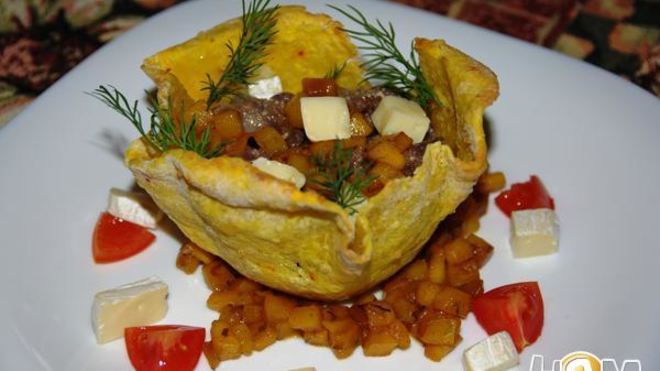 Рецепт жульена из языка на манговом чатни