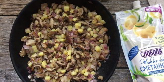 Рецепт жульена под шляпой