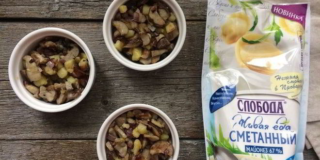 Рецепт жульена под шляпой