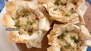 Рецепт Жульена с курицей в тесте фило