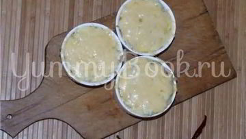 Рецепт Жульена с мидиями и креветками