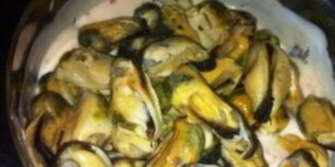 Рецепт жульена с мидиями и овощами