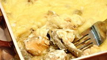 Рецепт Жульена с рыбой и грибами