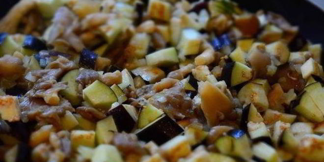 Рецепт жульена с вешенками и баклажанами