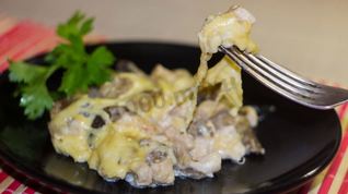 Рецепт Жульена в мультиварке с курицей и грибами