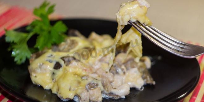 Рецепт Жульена в мультиварке с курицей и грибами