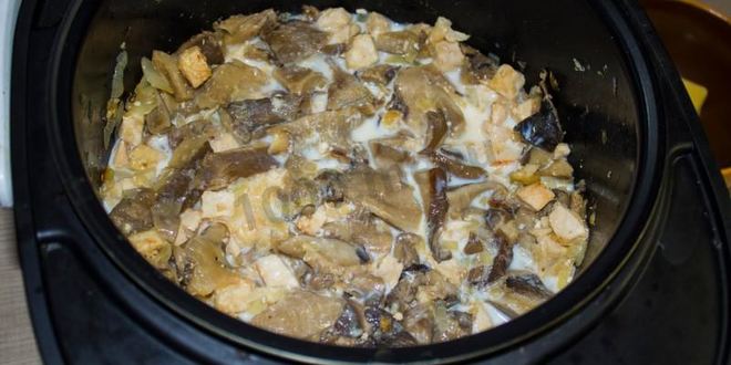 Рецепт жульена в мультиварке с курицей и грибами