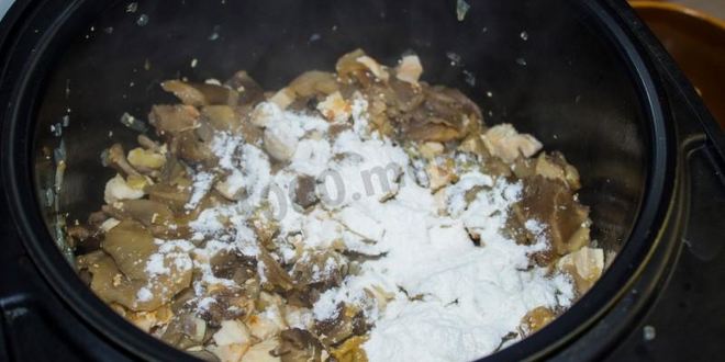 Рецепт жульена в мультиварке с курицей и грибами