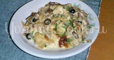 Рецепт Жюльена грибного с овощами