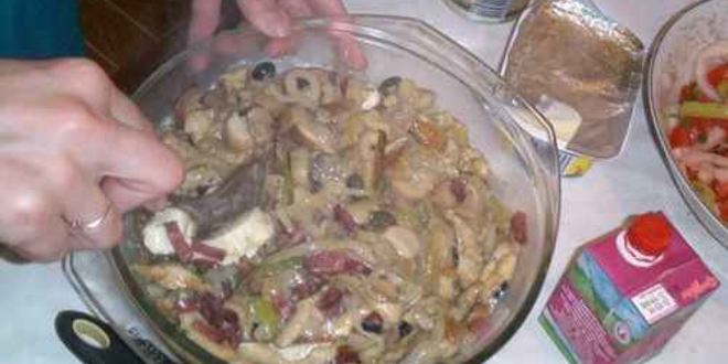 Рецепт жюльена грибного с овощами