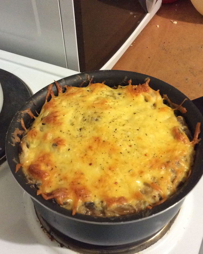 Рецепт жюльена с курицей и шампиньонами