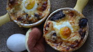 Рецепт Жюльена с перепелиными яйцами