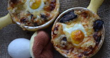 Рецепт Жюльена с перепелиными яйцами