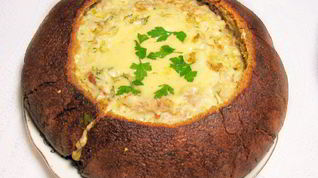 Рецепт Жюльена в хлебном каравае